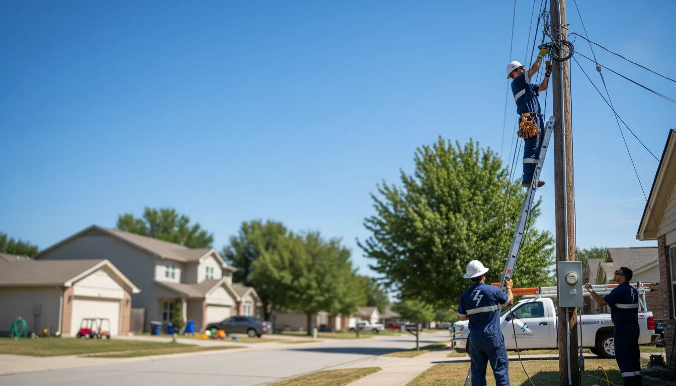Residential electrician providing installation services in Forest City, MO